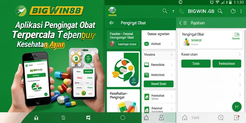 Antarmuka pengguna BIGWIN88 yang intuitif untuk pengingat obat.