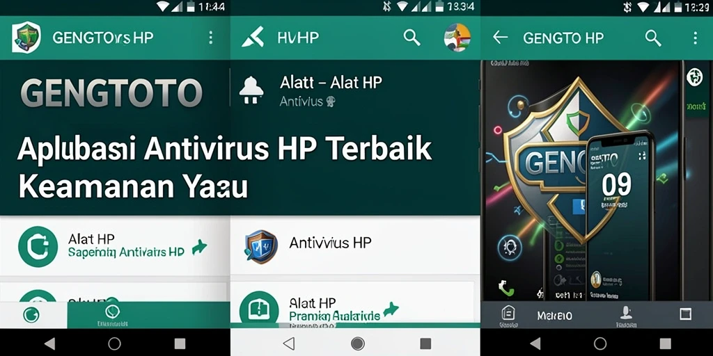 Tampilan antarmuka utama GENGTOTO dengan fungsi pemindaian antimalware.