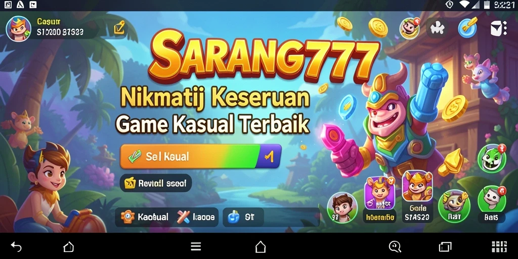 Tampilan antarmuka SARANG777 yang menarik dan mudah digunakan.