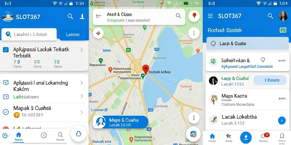 Antarmuka intuitif dan fungsional aplikasi Lacak Lokasi SLOT367.