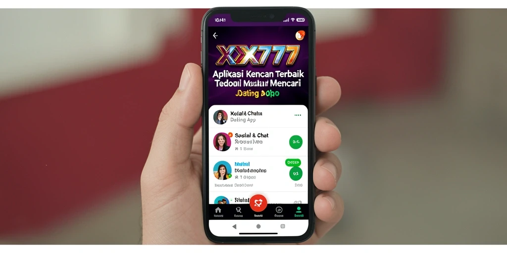 Antarmuka menarik dan mudah digunakan dari aplikasi XXX777.