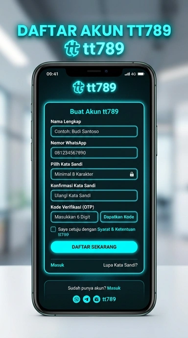 Buat Akun Baru tt789 Dengan Mudah